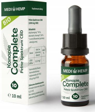 Medihemp 10% CBD naturalny olejek z ekstrakcji CO2 10ml
