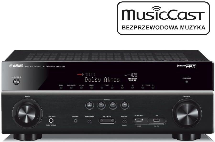 Amplituner Yamaha MusicCast RX-V781 czarny - Opinie i ceny