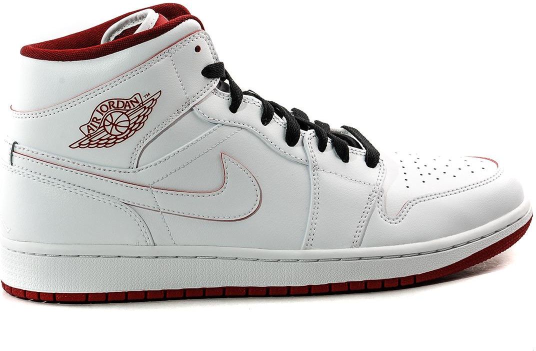 Air Jordan 1 Mid Whitegym Red Black 554724 103 Ceny I Opinie Ceneopl 4536