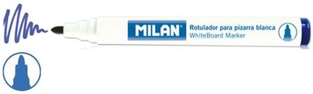 Markery Milan do tablic okrągłe niebieskie 12 sztuk