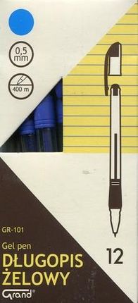 Długopis żelowy grand gr-101 niebieski 12sztuk