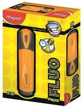 Zdjęcie Zakreślacz fluo peps pomarańczowy pudełko 12 sztuk - Prusice