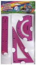 Zdjęcie Zestaw geometryczny 3 części 15 cm Bambino flexi różowy - Kańczuga