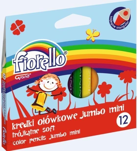 Kredki Super Soft Jumbo mini 12 kolorów FIORELLO - Ceny i opinie - Ceneo.pl