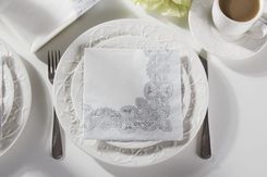Zdjęcie Paw Serwetki Dekoracyjne Laces Frame Silver 20 Szt. (Sdl089208) - Ostroróg