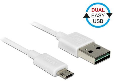 Delock USB 2.0 micro AM-BM Easy-USB 2m biały (84808)