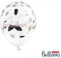 Balon Lateksowy Biały Piłkarz 30 Cm 1 Szt. (A290Xx)
