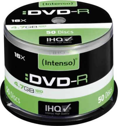 Intenso DVD-R 4.7 GB / 16-krotny - 50szt.w pudełku Cakebox (4101155)