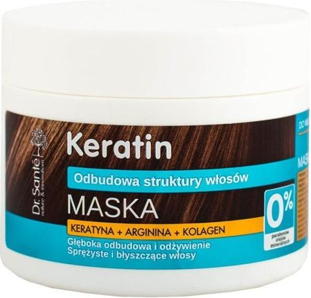 Dr. Sante Keratin Hair Maska Odbudowująca do Włosów Łamliwych I Matowych 300ml