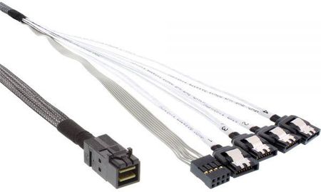 InLine Kabel Mini SAS HD SFF-8643 - 4x SATA + Sideband 1m (27630B)