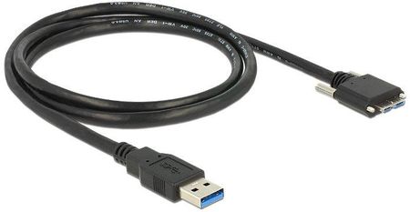 Delock 3.0 typu A męski  USB 3.0 typu Micro-B męski ze śrubkami 3 m (83599) 
