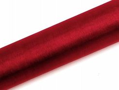 Zdjęcie Organza 0,16 x 9 metrów gładka, czerwona - Pniewy