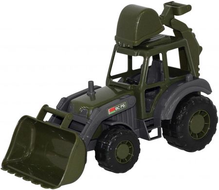 Polesie Traktor-koparka wojskowy w siatce (49285)