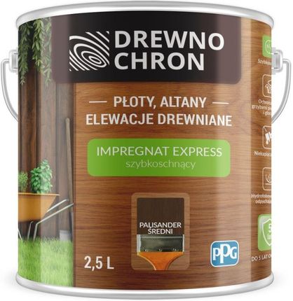 Drewnochron Impregnat Express Palisander Średni 2,5L