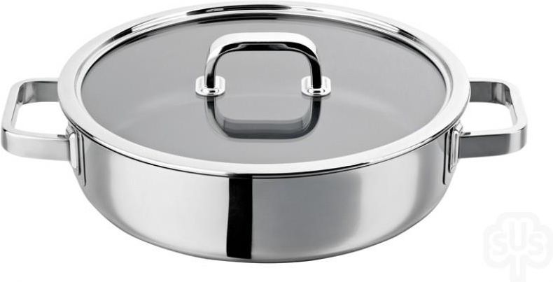 Schulte-Ufer Profi-Line - Cacerola Baja Con Tapa De Cristal (28 C
