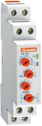 Lovato Electric Przekaźnik czasowy wielofunkcyjny TM M2 1P+1Z 12-240V AC/DC TMM2