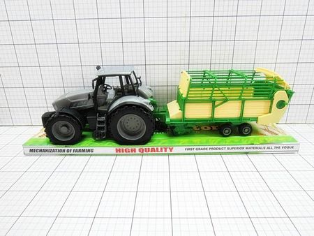 Gazelo Traktor z przyczepą pod kloszem (052725)