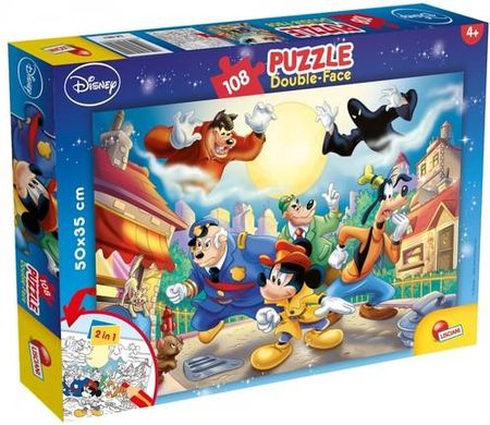 Liscianigiochi Puzzle dwustronne 108el.Mickey Mouse 48021 (304-48021)