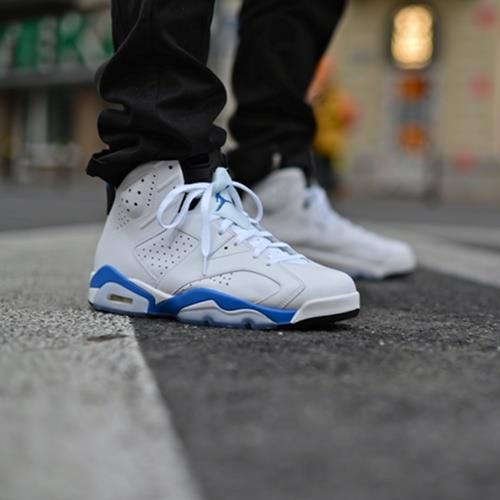シューズ(男性用) NIKE Air Jordan 6 Retro 384664-107 Buty Air Jordan 6 Retro Sport Blue (384664-107) - Ceny i opinie