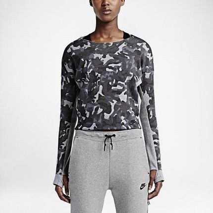 Bluzka Nike Tech Fleece Crew-All Over Print (683796-091) Ceny i