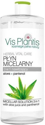 Vis Plantis Herbal Vital Care Płyn micelarny 3w1 z sokiem z aloesu i pantenolem 500ml