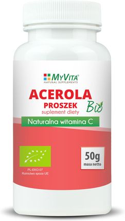 MyVita acerola sproszkowany sok Bio 50g