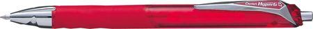 Pentel Długopis Żelowy Kl257 Automat Czerwony Ekologiczny