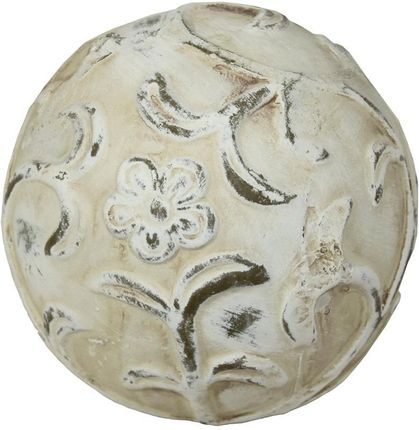 Ceramiczna Ozdobna Kula z Motywem Roślinnym 9,5cm