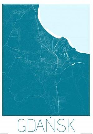 Gdańsk - Niebieska mapa