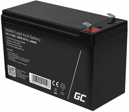 Batteria AGM 12V 9Ah Green Cell - Ricaricabile Per UPS, Allarmi E Impianti Solari - Foto 2