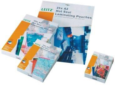 Esselte LEITZ BOX 100 PLASTIC POCKETS 125micron A4 (33808)