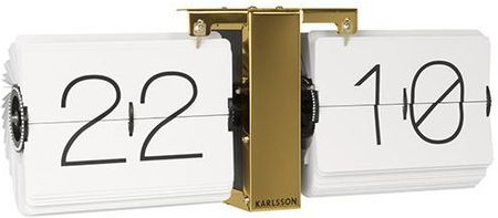 Karlsson Zegar Ścienny Flip Clock Biały Ka5601Wh