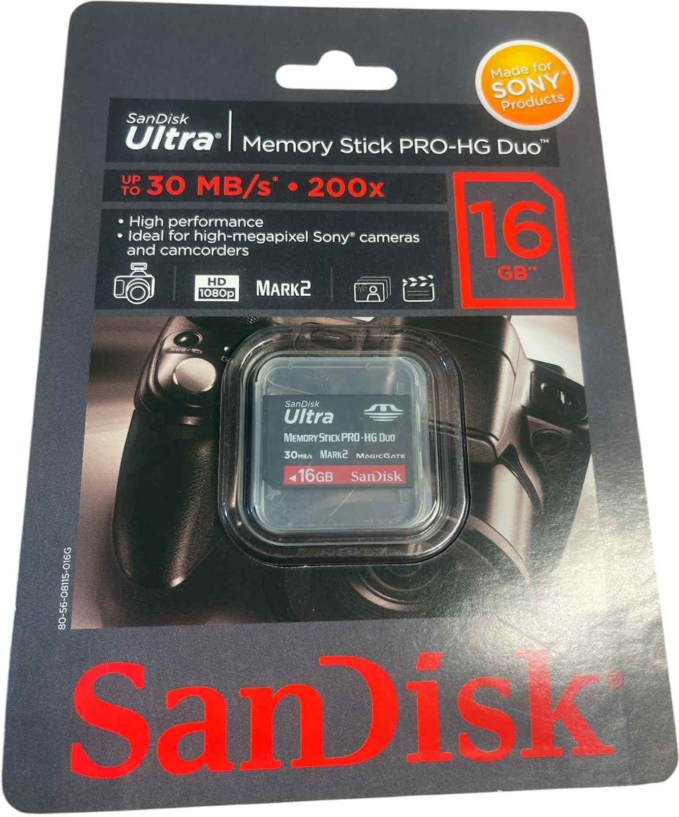 Karta pamięci do aparatu SanDisk MemoryStick Pro-HG Duo 16GB