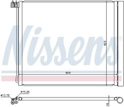 Zdjęcie NISSENS 940339 Skraplacz, klimatyzacja (940339) - Stopnica