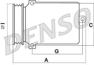 DENSO DCP02031 Kompresor, klimatyzacja (DCP02031)
