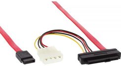InLine SAS Kabel 29 Pin SFF-8482 + Power - 1x SATA 0.5m (27602)
