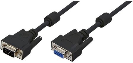 LogiLink VGA Cable black 2x Ferrit Core 5M (CV0006)