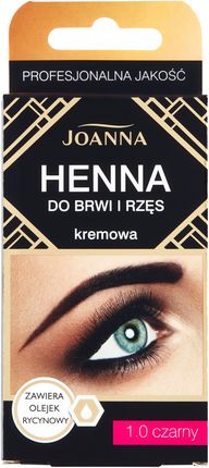 Joanna Henna do Brwi i Rzęs Kremowa 1.0 Czarny 15ml