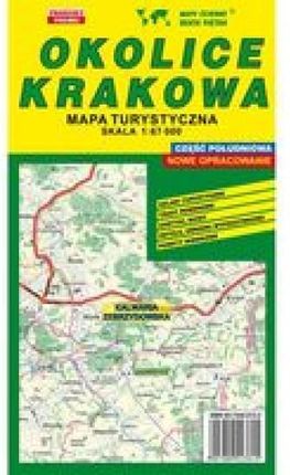 OKOLICE KRAKOWA - część południowa  mapa turystyczna 1:50 000