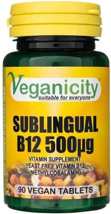Tabletki Veganicity B12 Metylokobalamina 90 szt.
