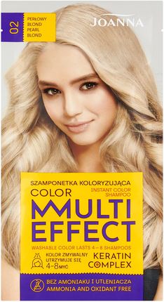 Joanna Multi Effect Color Szamponetka koloryzująca 02 Perłowy blond