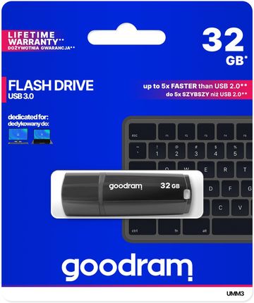 GOODRAM 32GB UMM3 BLACK USB 3.0 (UMM3-0320K0R11)