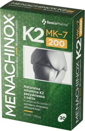 Menachinox K2 MK-7 200 Naturalna Witamina K2 30 kaps.