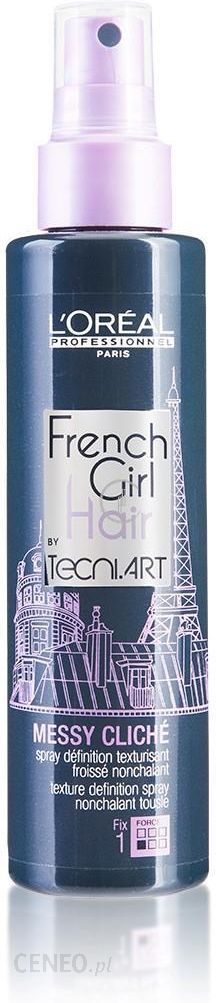 Kosmetyk do stylizacji włosów L'Oreal French Girl Messy Cliche Spray Efekt  Potarganych Włosów 150Ml - Opinie i ceny na 