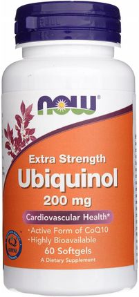Now Foods Ubiquinol 200 mg 60 kaps.