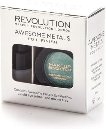 Makeup Revolution Awesome Metals Foil Finish Metaliczny Cień do Powiek Emerald Goddness 1,5g