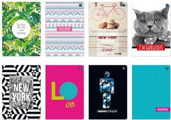 Zdjęcie INTERDRUK Zeszyt A5/60K kratka Mat+UV mix (10szt)  - Buk