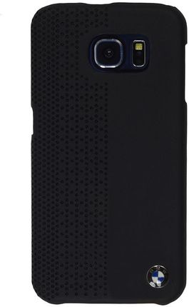 Bmw Real Leather Hard Case Samsung Galaxy S6 - Black (BMHCS6PEB)