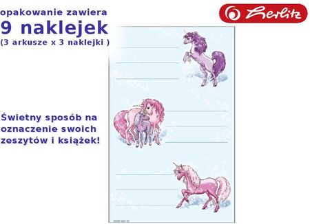 HERLITZ Naklejki A szkolne Jednorożce 