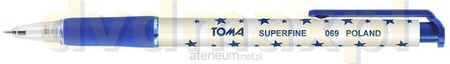 TOMA Długopis Superfine aut 0,5 mm nieb (20 szt)